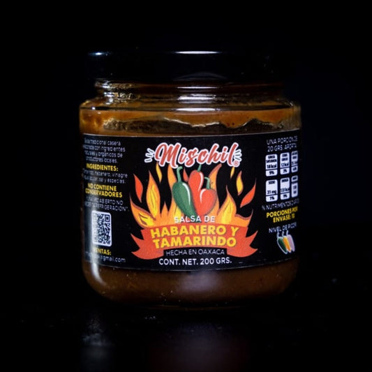 Paquete de 8 Salsas de Tamarindo Habanero Mischil